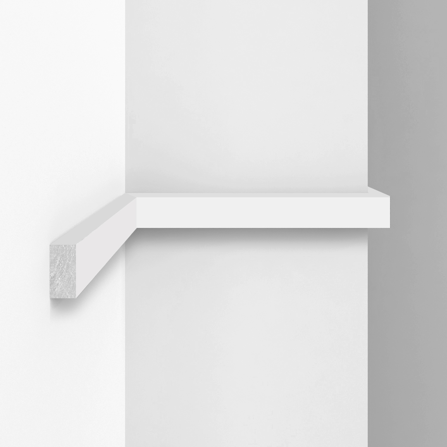 Рейка декоративная Decomaster Eco Line D047-115 Белый матовый 2900×20×10